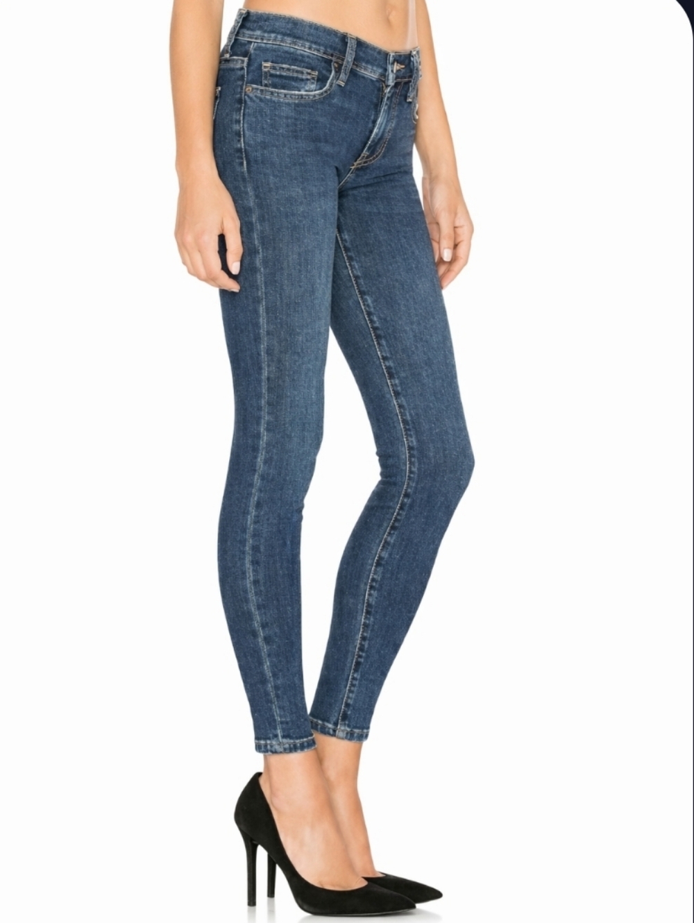 CURRENT/ELLIOTT The Stiletto Skinny Jeans 26 One Year Worn Medium Blue Ankle